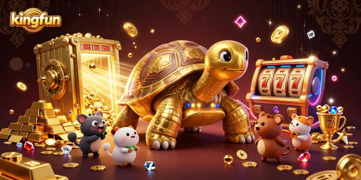 Experience the thrilling games of kingfun with vibrant visuals of golden treasures and dynamic gameplay elements.