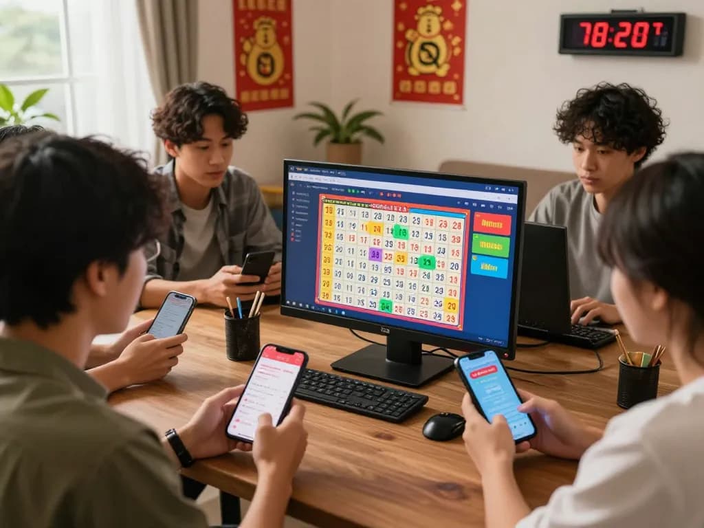 Engaging online lô đề community discussion with digital platforms and diverse players sharing tips and favorite numbers.
