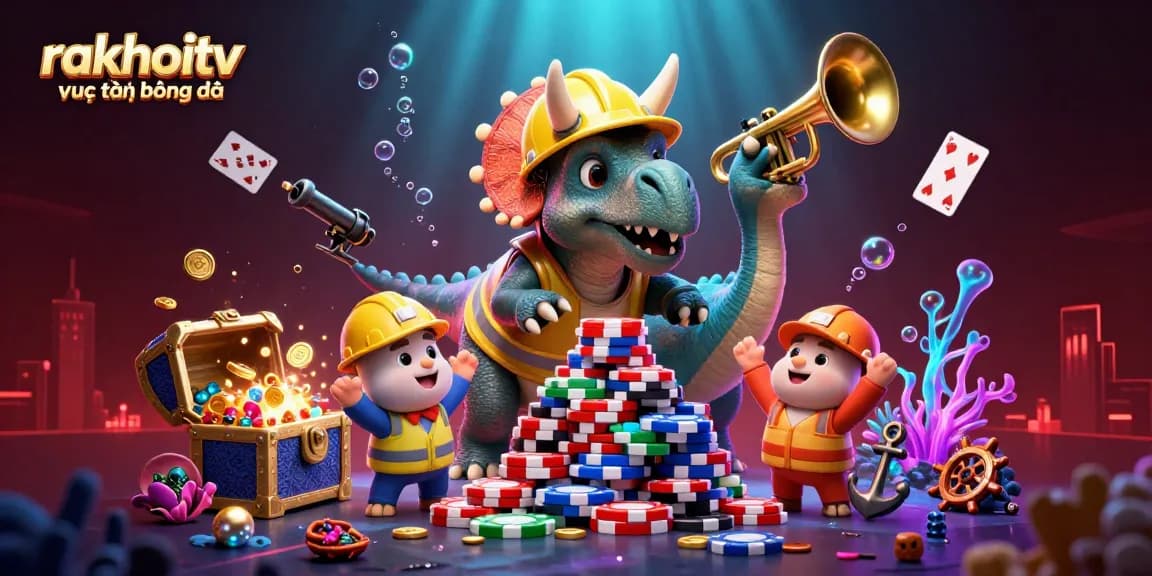 Experience rakhoitv trực tiếp bóng đá with dynamic events featuring colorful poker chips and immersive underwater elements.