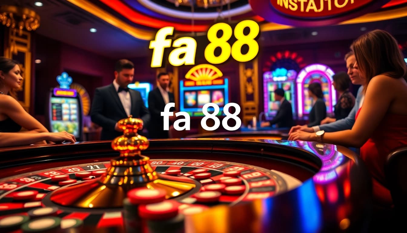 Experience excitement at fa 88 casino with thrilling roulette and elegant dealer interaction.