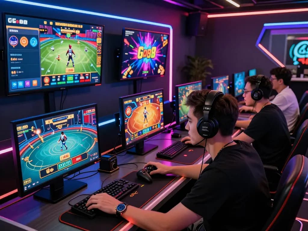 Players enjoying exciting multiplayer games on Go88 platform with vibrant graphics and engaging atmosphere.