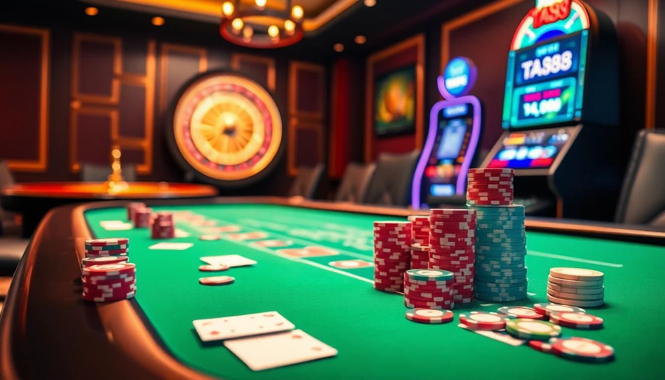 Experience thrilling action at TA88 link with vibrant casino games and sleek design elements.