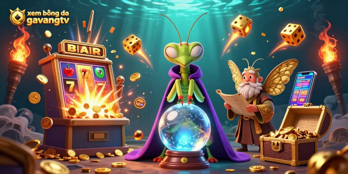 xem bóng đá gavangtv brings excitement with a mystical casino scene, showcasing vibrant gambling elements.