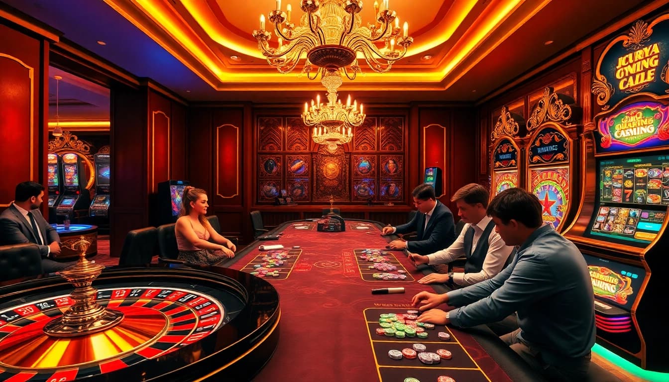 Experience the excitement of gambling at open88 with vibrant casino tables and online gaming.
