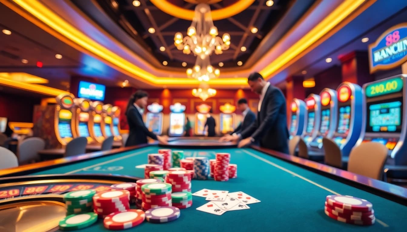 Experience the thrill of gambling at da 88 with vibrant tables, professional dealers, and engaging gameplay.