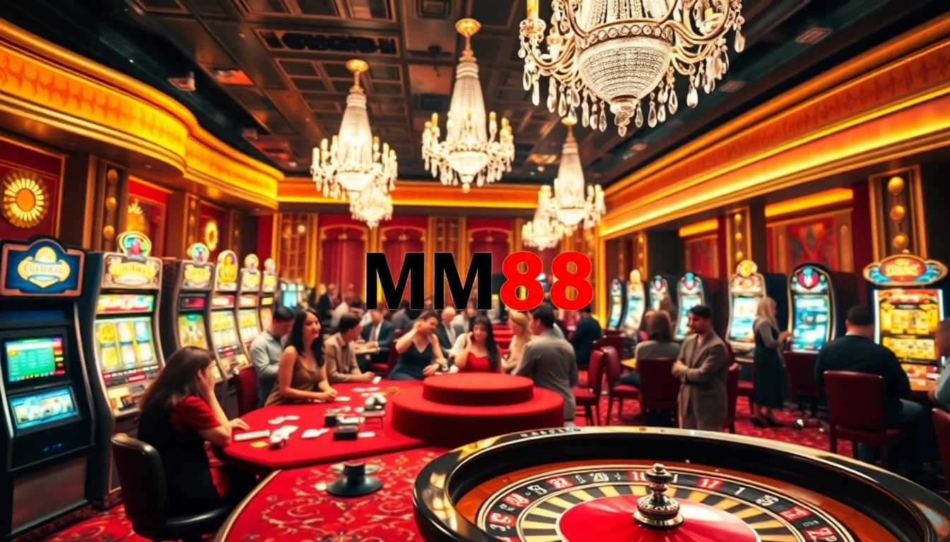 Players enjoying games at MM88 casino, showcasing an engaging and luxurious gambling experience.