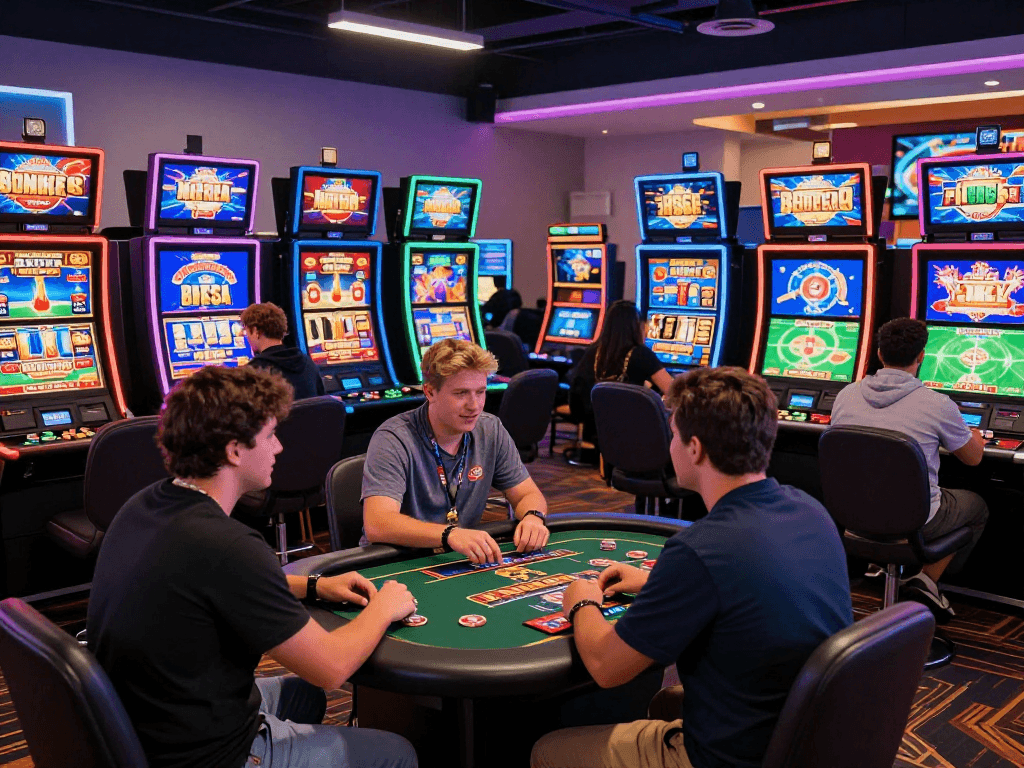 Players enjoying the excitement of american online casinos with vibrant games and welcoming atmosphere.