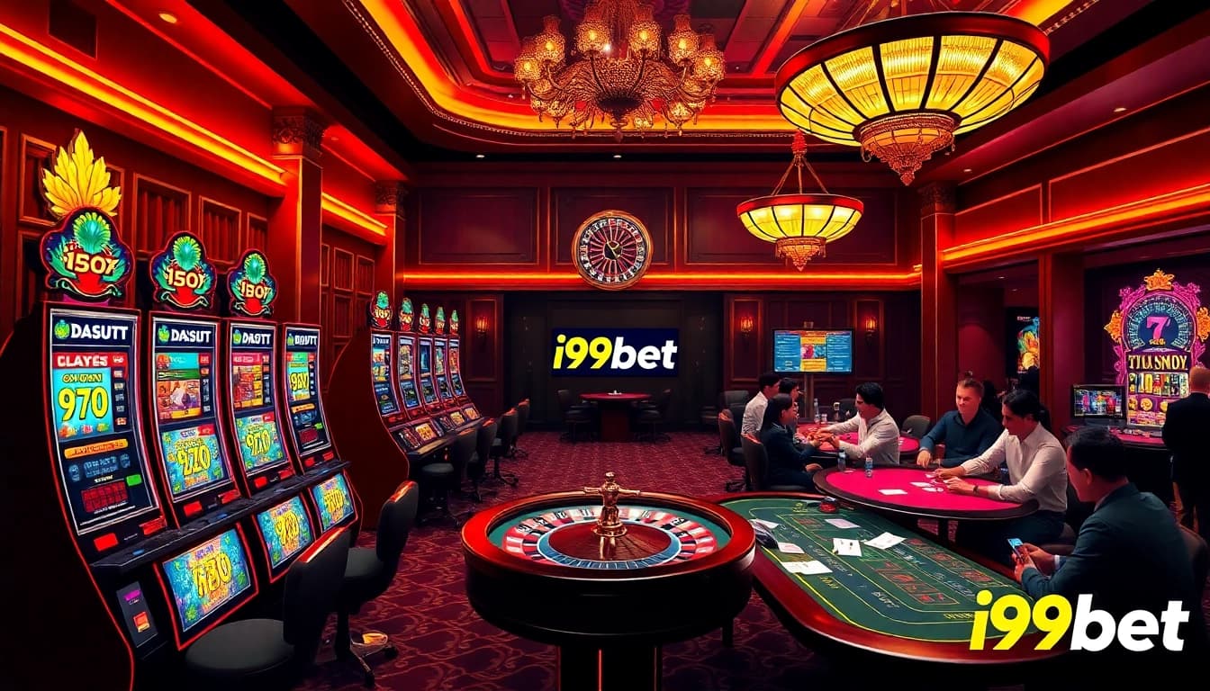 Experience thrilling gameplay at i9bet with vibrant casino scenes and dynamic gaming elements.