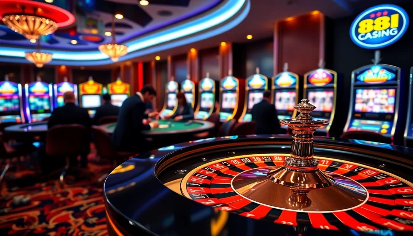 Engage in thrilling roulette action at 888vi casino featuring vibrant tables and champions.