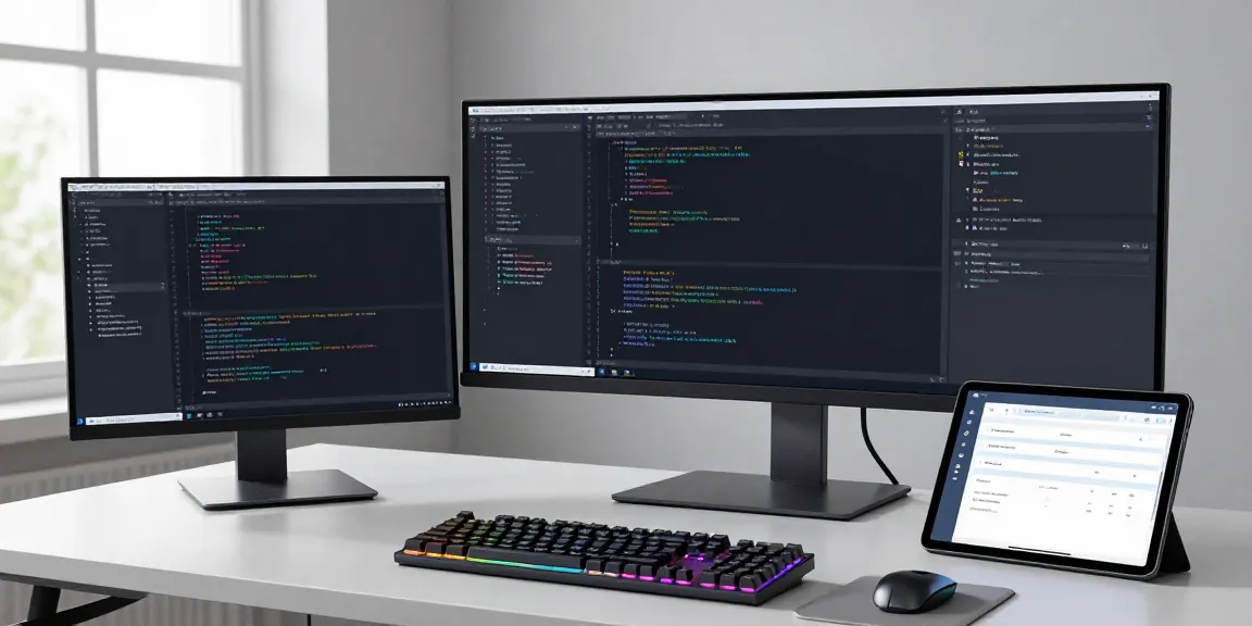 Buy .co.uk domain in a modern tech workspace focused on software development and efficient domain registration.