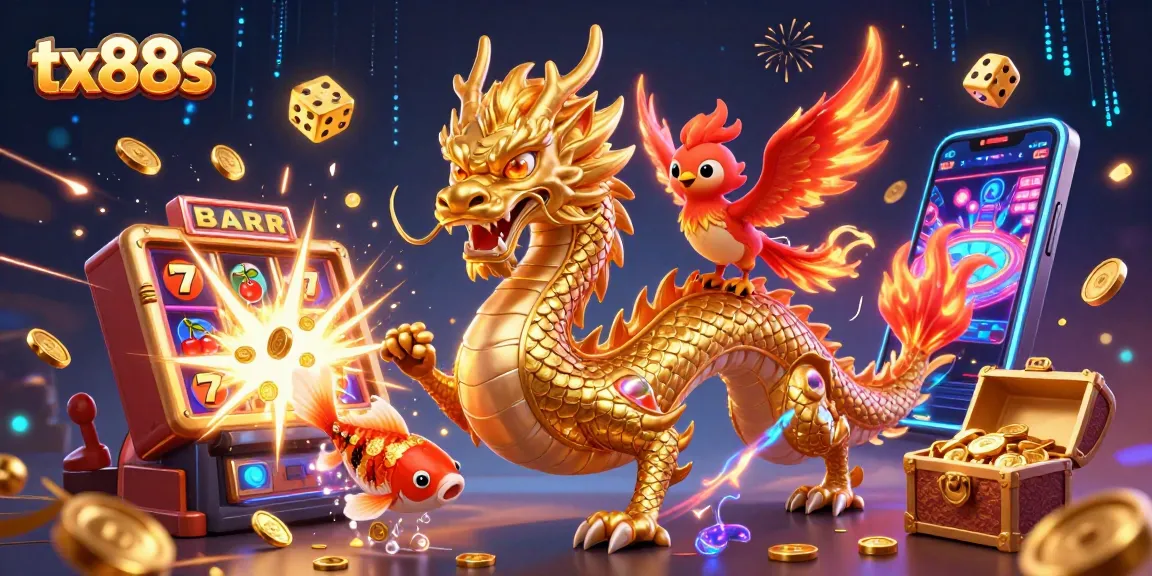 Engage with tx88s in a vibrant casino world filled with thrilling slot machines and lucky symbols.