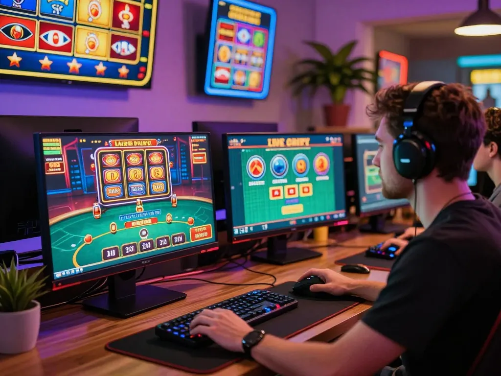 Engage in the thrilling experience of tk88 online gaming with live casino action and colorful graphics.