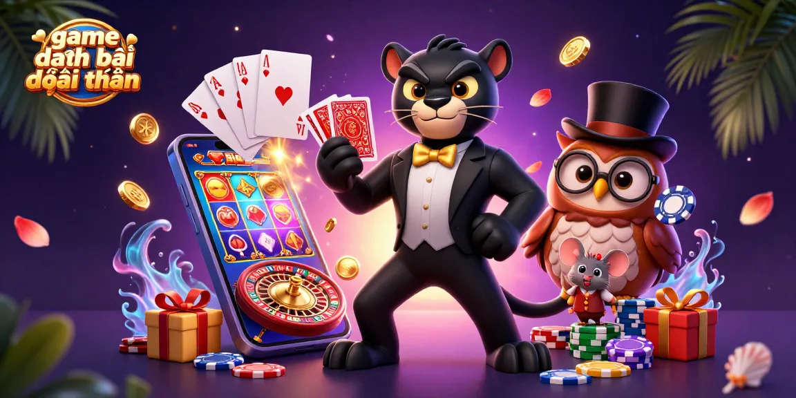 Experience the thrill of game đánh bài đổi thưởng with this vibrant 3D casino scene!
