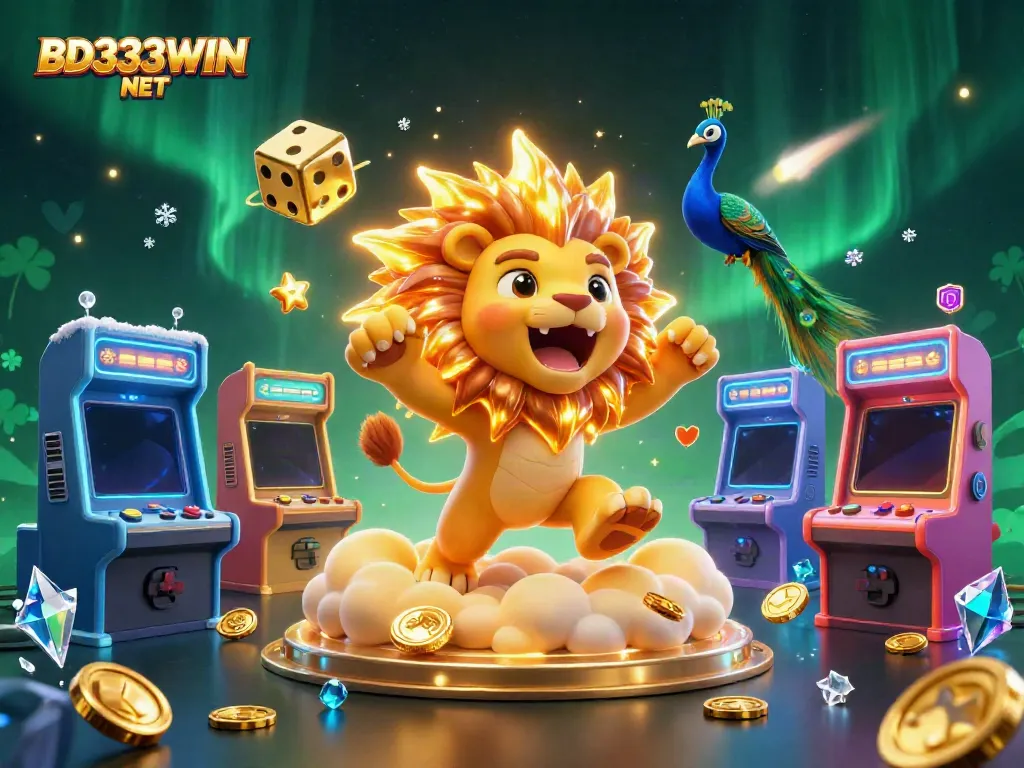 Experience the thrill of gambling at BD333WIN NET with engaging 3D game elements and vibrant characters.