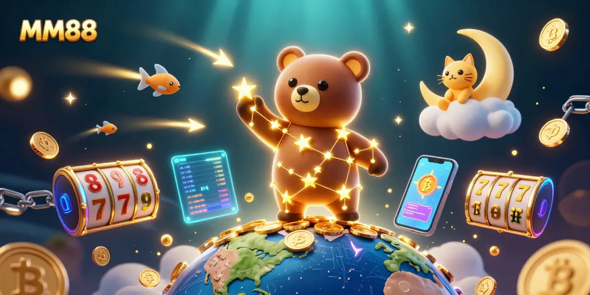 Experience thrilling spins at MM88 with vibrant 3D characters and dazzling casino elements.