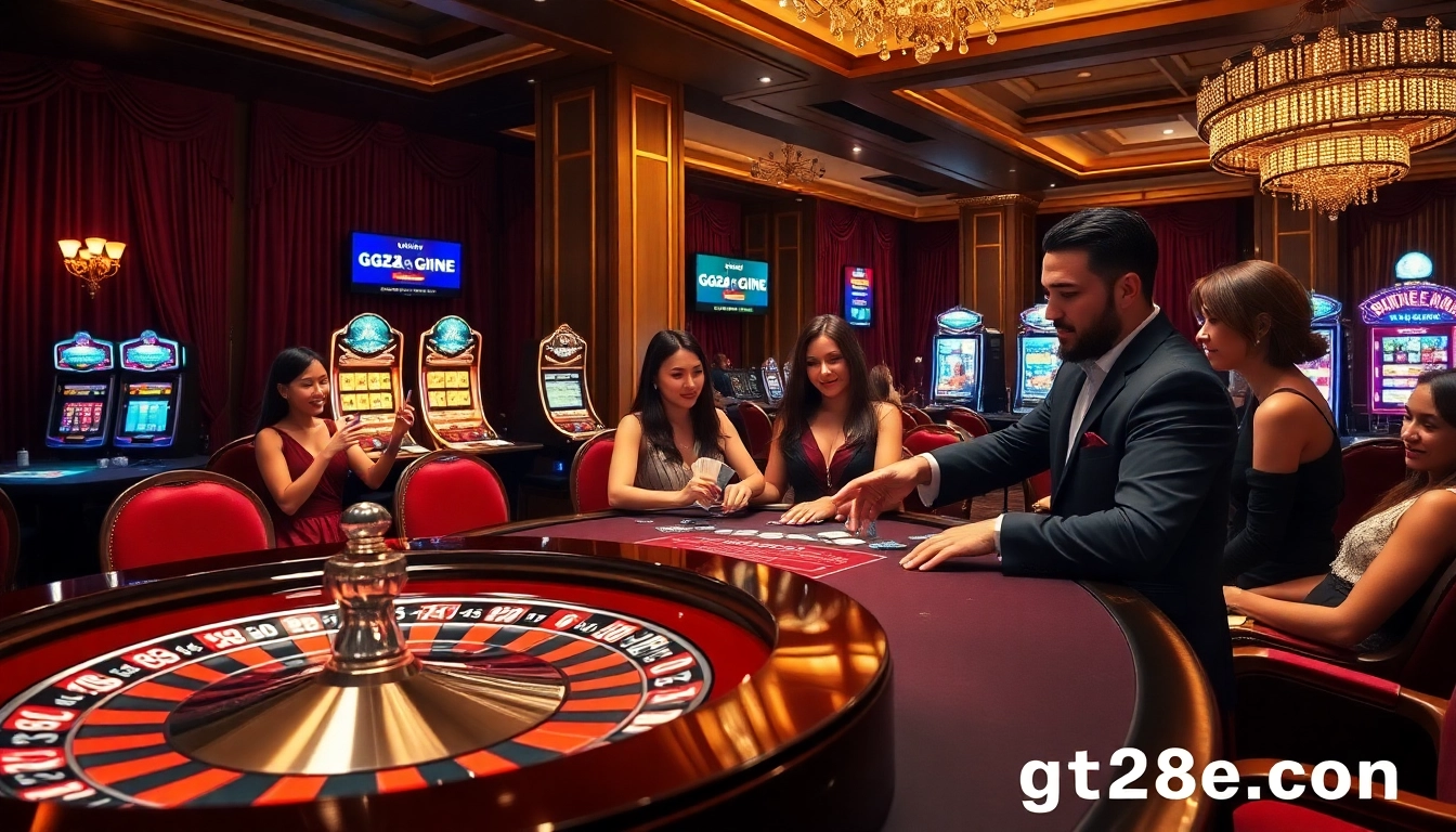 Engage in thrilling games at https://g28e.com/ with vibrant casino tables and professionals.