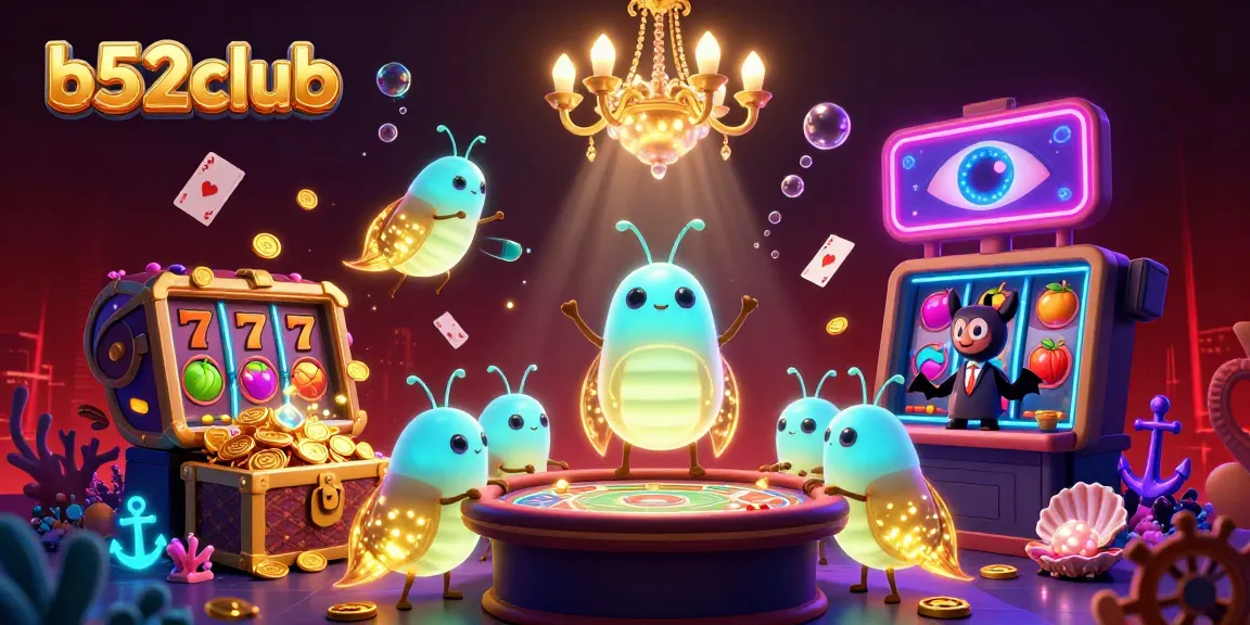 b52club illuminates the gaming experience with vibrant characters and dynamic casino elements.