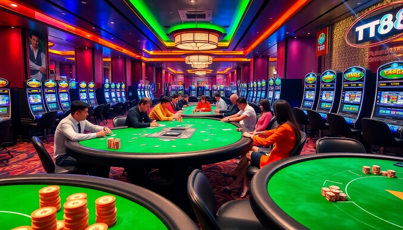 Experience the excitement of TT88's poker with vibrant tables and dynamic gameplay.