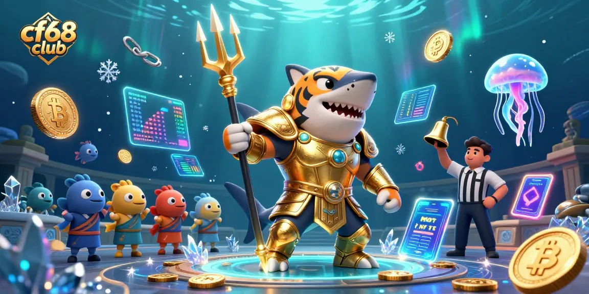 Engage with exciting games at cf68 club, featuring vibrant underwater casino action.