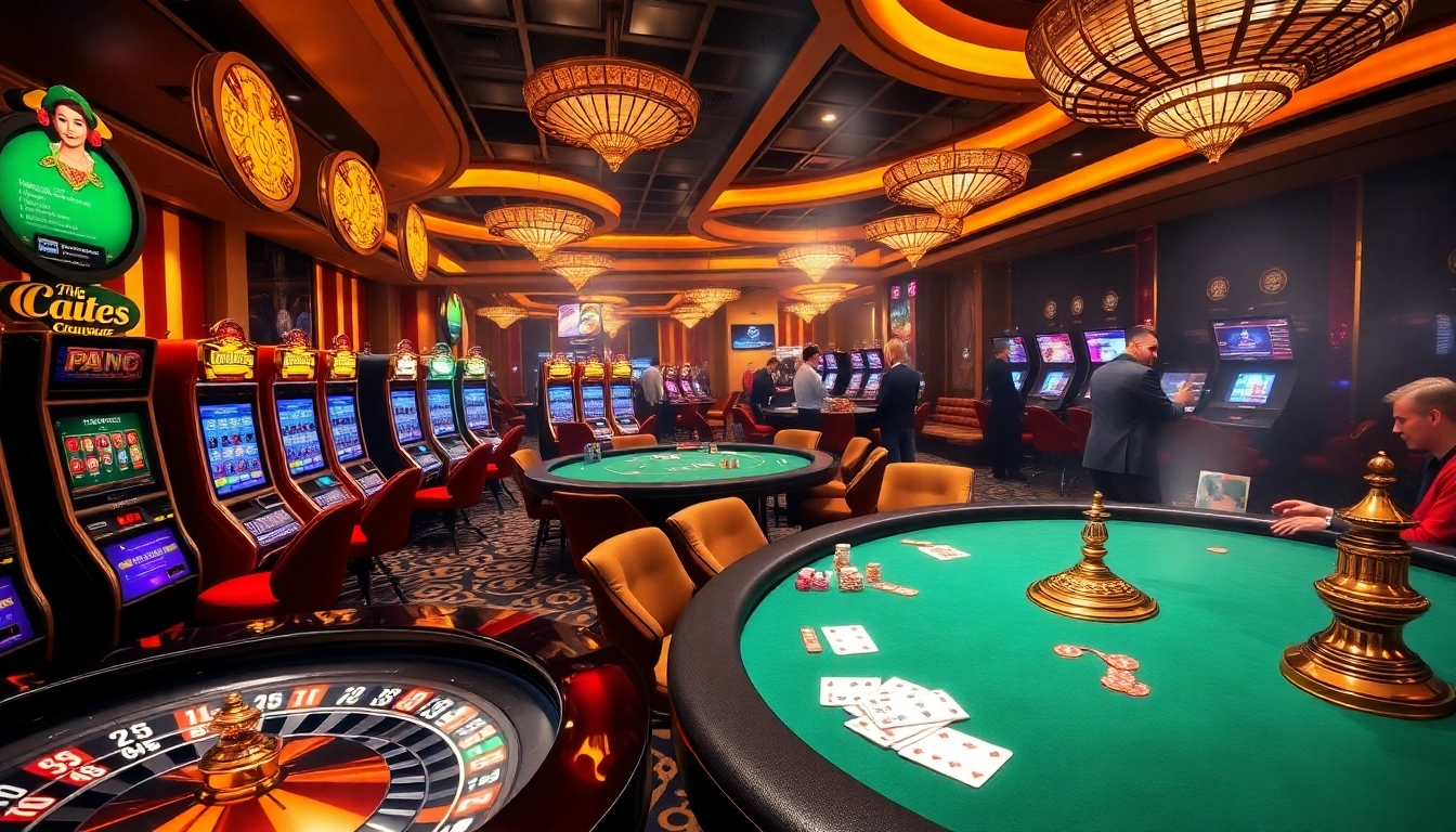Experience the thrill of online gambling at https://sclub88.app/ with vibrant casino visuals and engaged players.