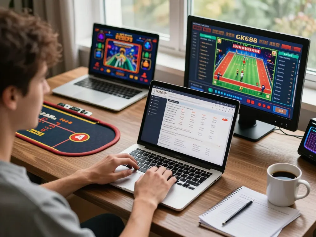 Engaging with GK88 online casino platform for strategic gameplay and better odds.