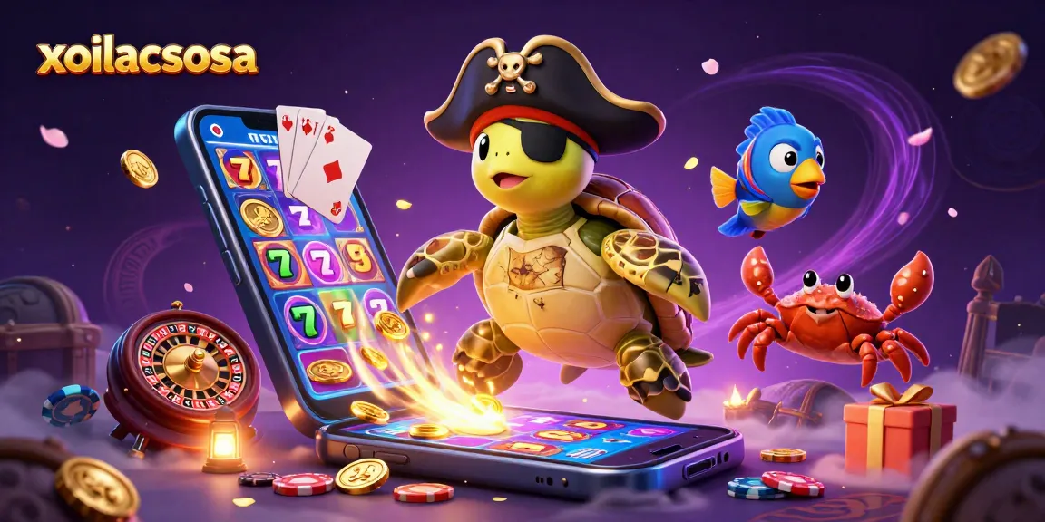 Xoilacsosa offers thrilling gambling action with a vibrant treasure-themed casino scene.