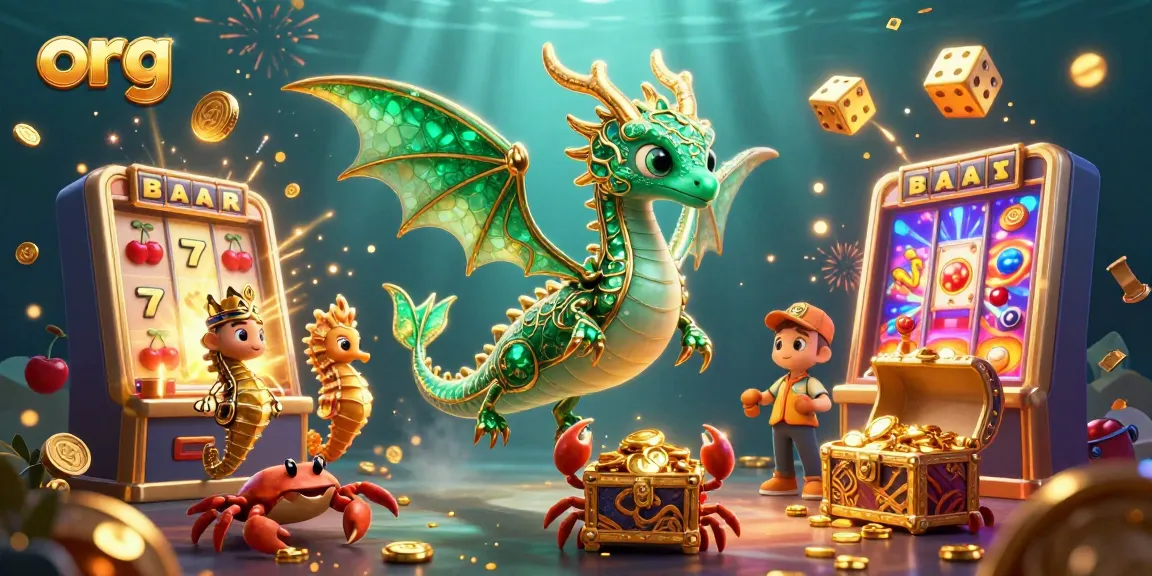Catch exciting wins at credit card casinos with org's vibrant underwater adventure illustration.