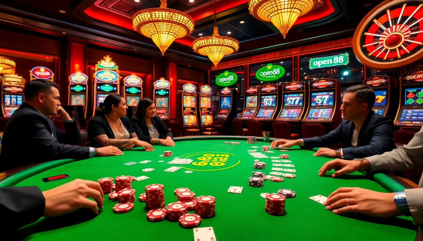 Engage with excitement at open88 casino, featuring lively poker games and dazzling slot machines.