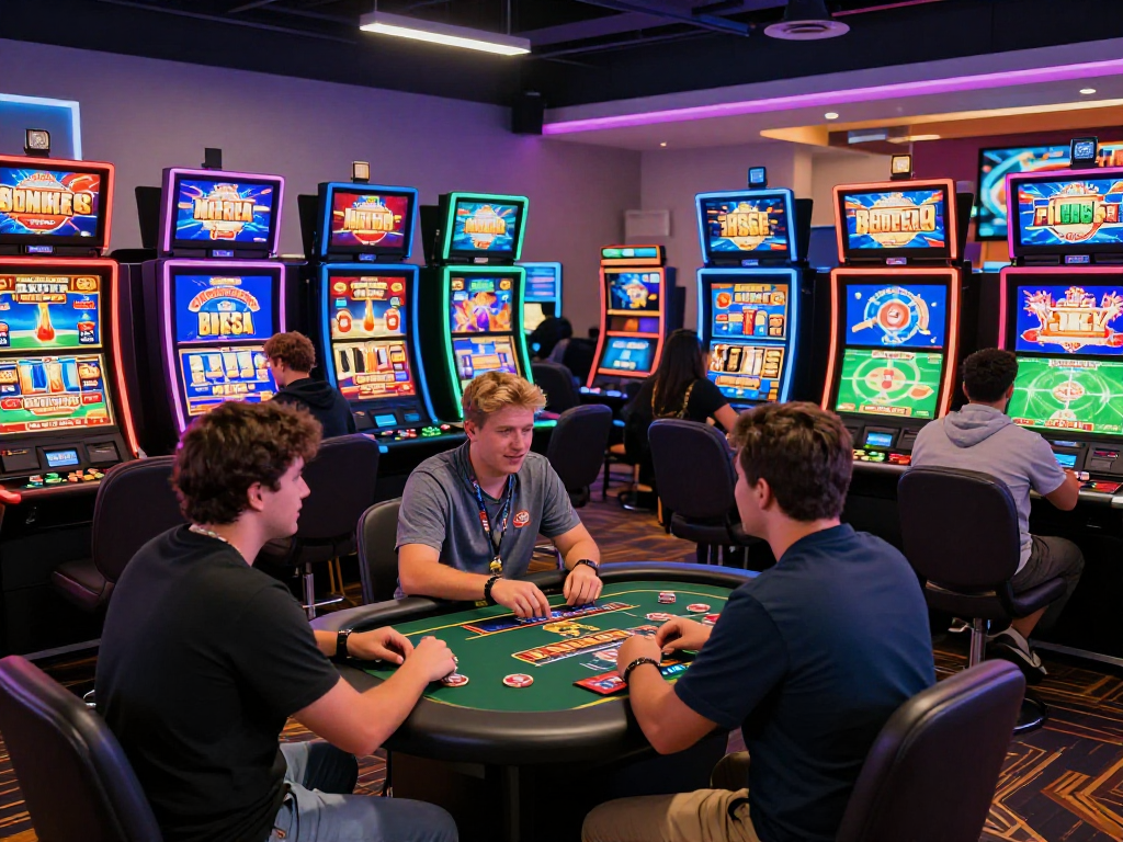 Players enjoying the excitement of american online casinos with vibrant games and welcoming atmosphere.