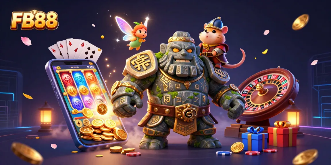 Experience the thrill of FB88 with vibrant casino games and enchanting characters.