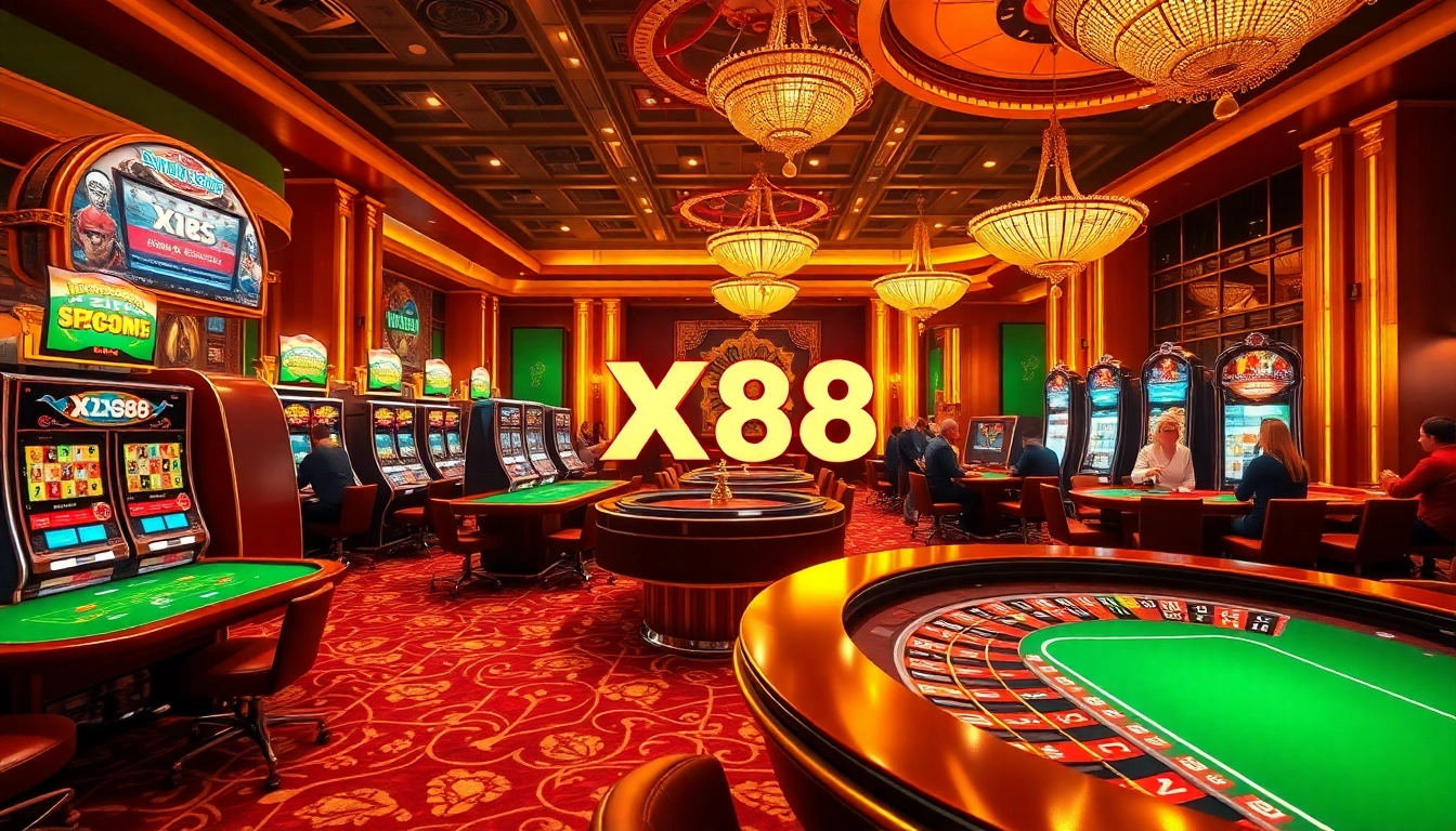 Experience the thrill of high-stakes gambling with XX 88 at a luxurious casino.