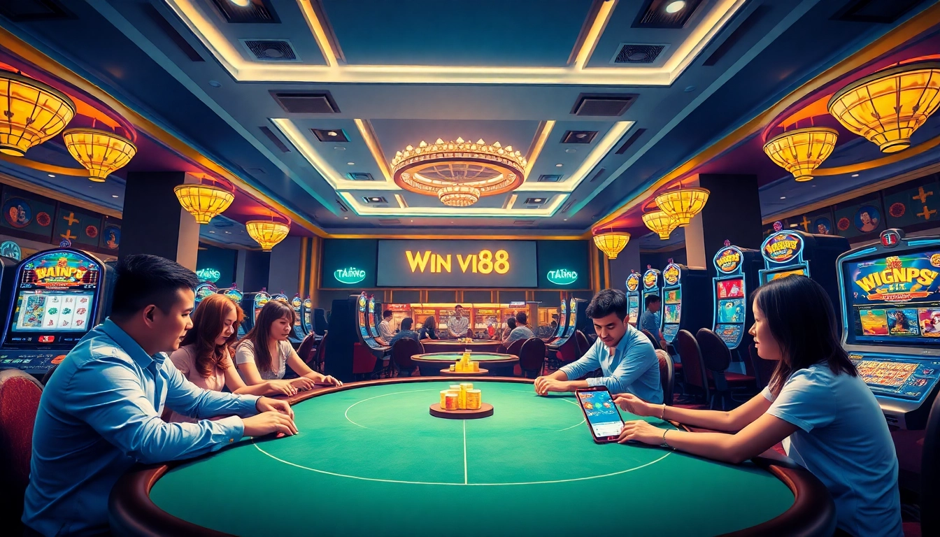 Experience the excitement of online gaming with winvn88.live's vibrant casino scene and engaging sports betting.