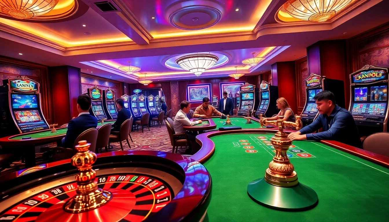 PHTAYA gamblers strategizing at luxurious tables, highlighting the excitement of online gambling.