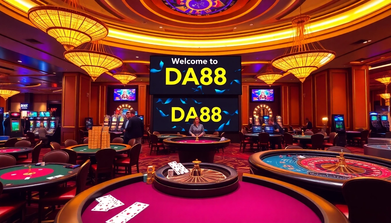 Experience the thrill of gambling at DA88 with vibrant casino tables and exciting games.