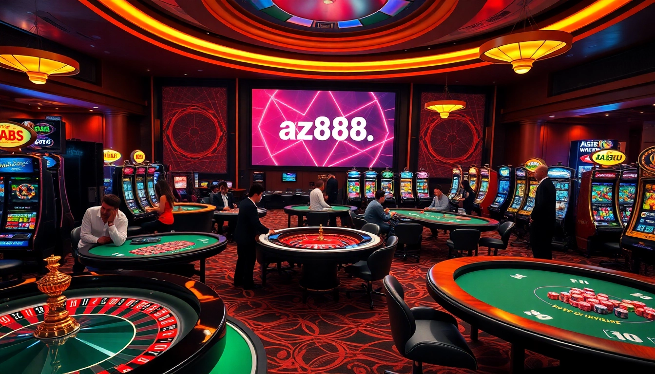 Experience thrilling games at https://az888.futbol featuring poker tables and roulette wheels.
