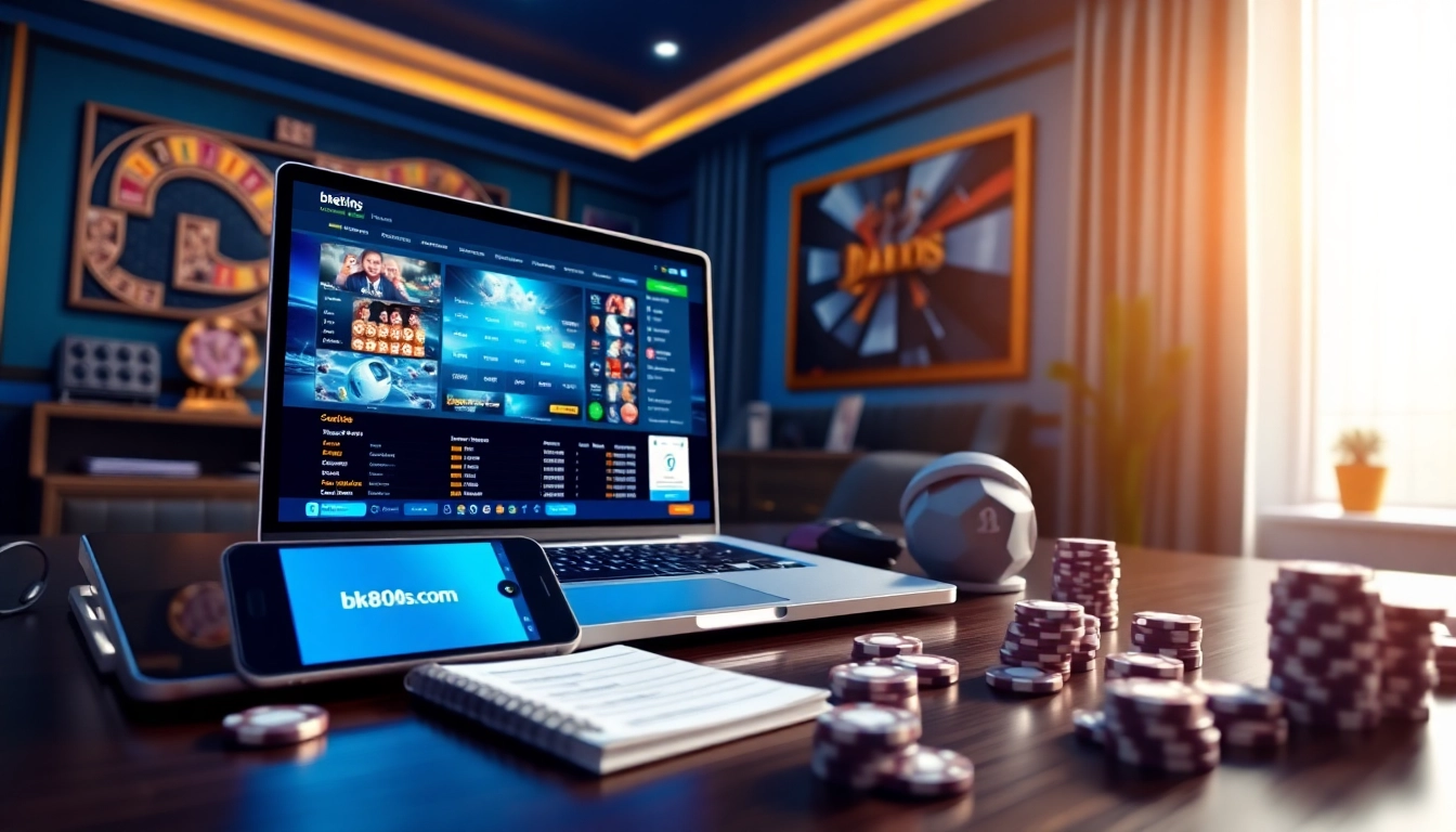 Experience the excitement of bk860s.com with a modern online betting platform setup featuring casino games and sports betting.