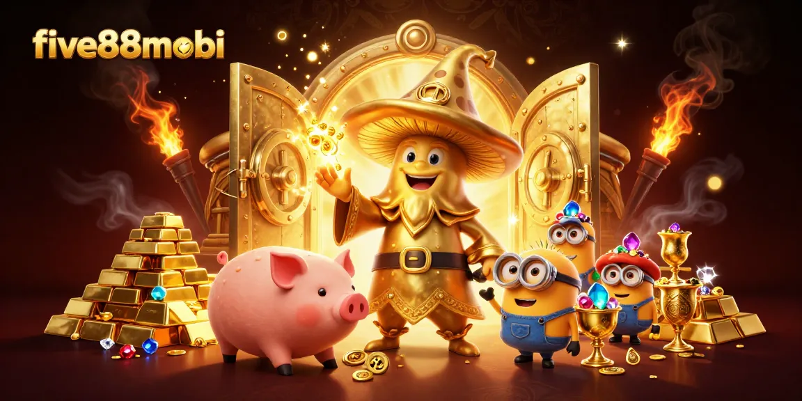 Win big at five88mobi with a magical gaming experience filled with gold treasures and enchanting characters.