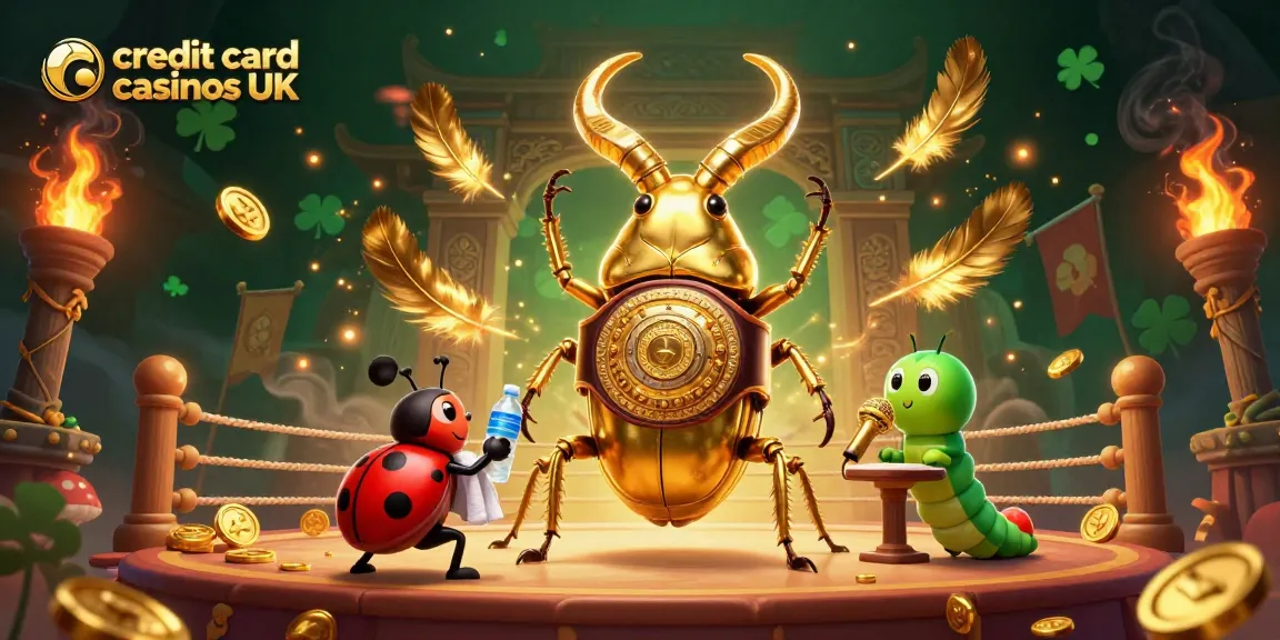 Engaging action at credit card casinos UK featuring lively characters in a dynamic casino scene.