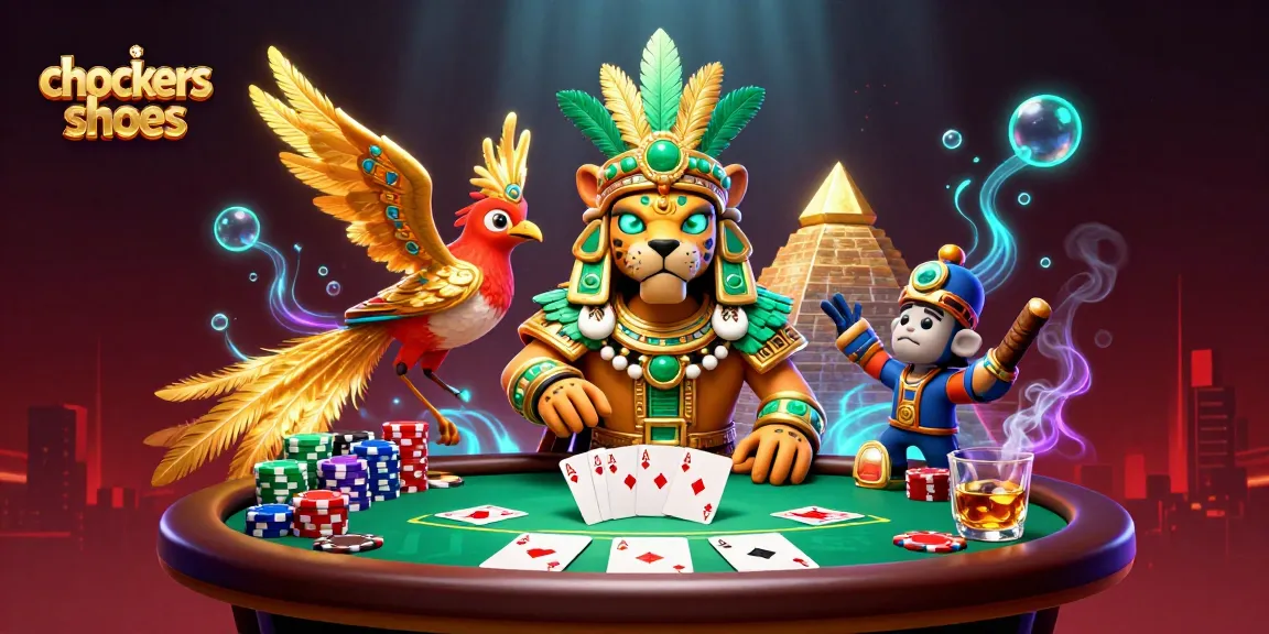 Win big with chockers shoes at vibrant casinos surrounded by poker games and colorful chips.