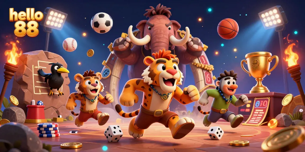 Experience exciting gameplay at hello 88, where prehistoric characters bring the casino to life!
