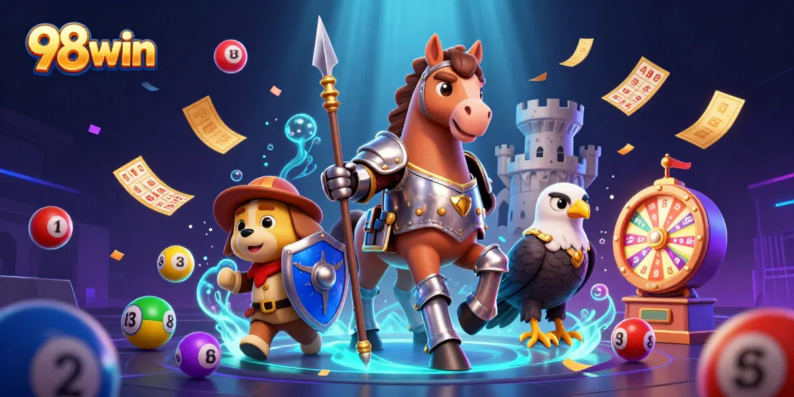 Engage with thrilling games at 98win, featuring an array of dynamic lottery scenes and vibrant prizes.
