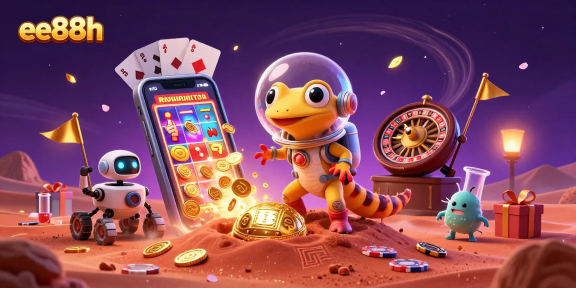 Experience winnings at the exciting ee88h casino with a Martian gecko and thrilling game elements.