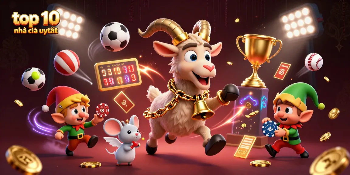 Engage in thrilling action at the top 10 nhà cái uy tín, showcasing dynamic gameplay and festive gaming atmosphere.