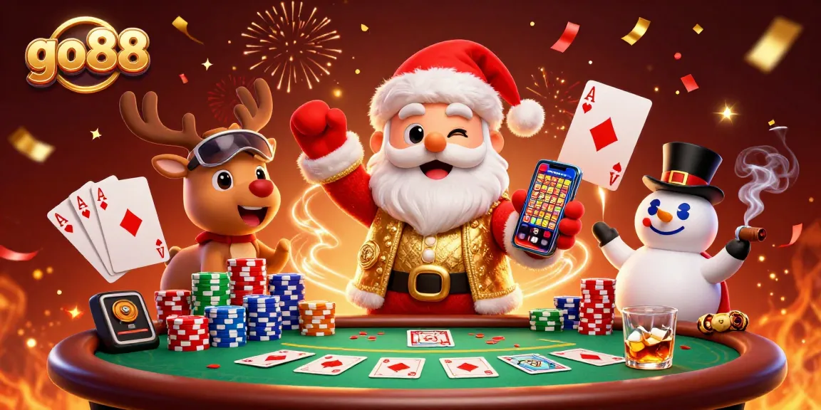 Players celebrate their wins at go88 with slot machines and poker games in a vibrant casino atmosphere.